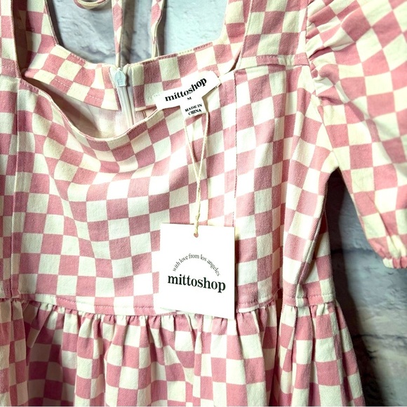 Pink and White Checkered Dress - Picture 7 of 10